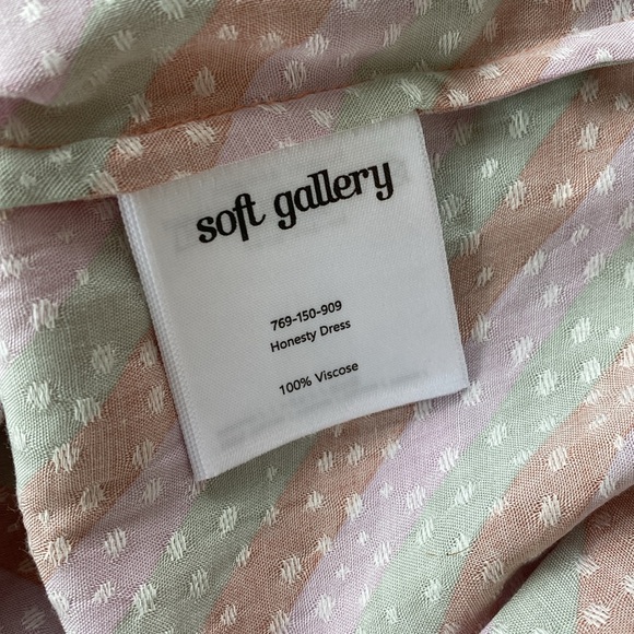 Soft Gallery Viscose Striped Honesty Dress - Picture 13 of 16